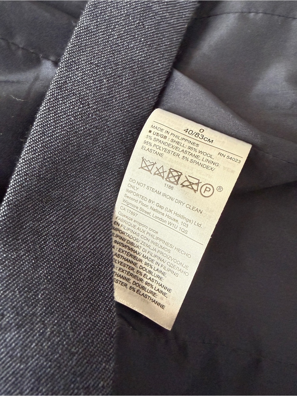 Banana Republic Women's Dark Navy Tie-Waist Blazer - Picture 4 of 8